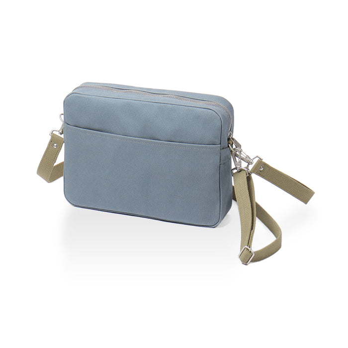 Blue-gray × Olive-green