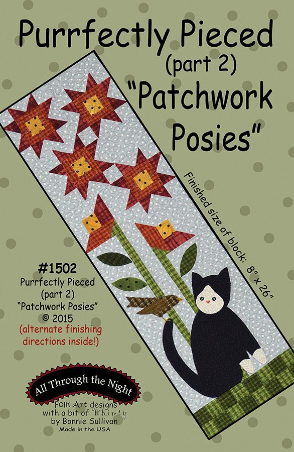 1502 - Purrfectly Pieced "Patchwork Posies" (part 2)