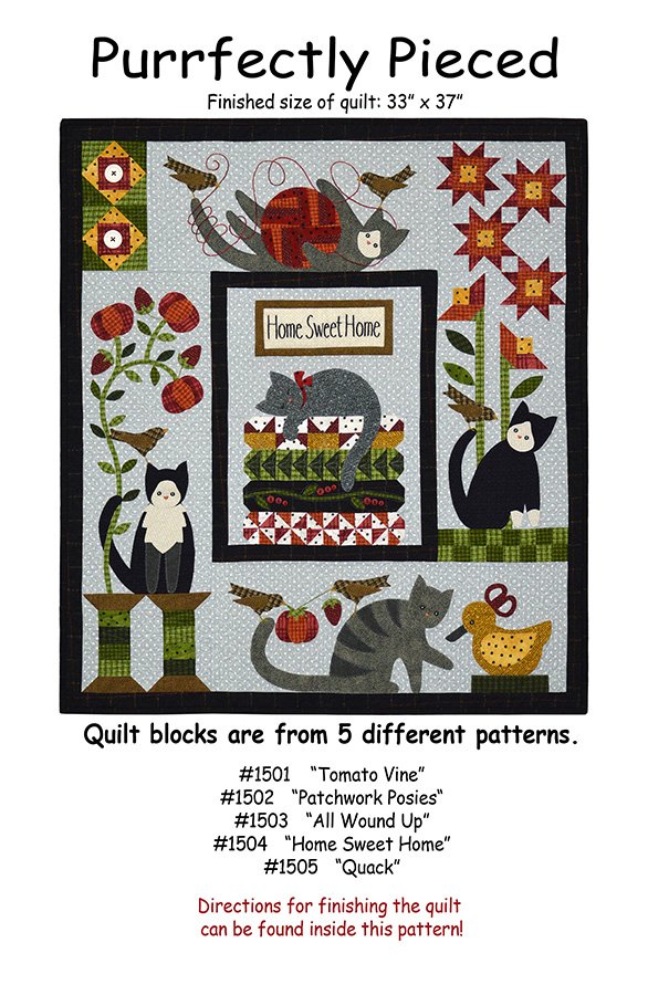 1502 - Purrfectly Pieced "Patchwork Posies" (part 2)