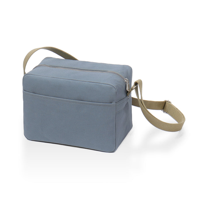 Blue-gray × Olive-green