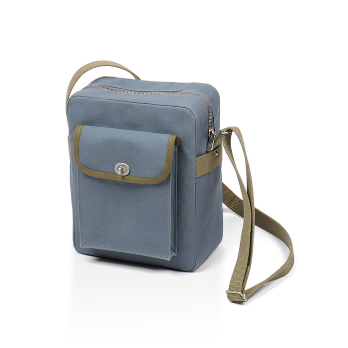 Blue-gray × Olive-green