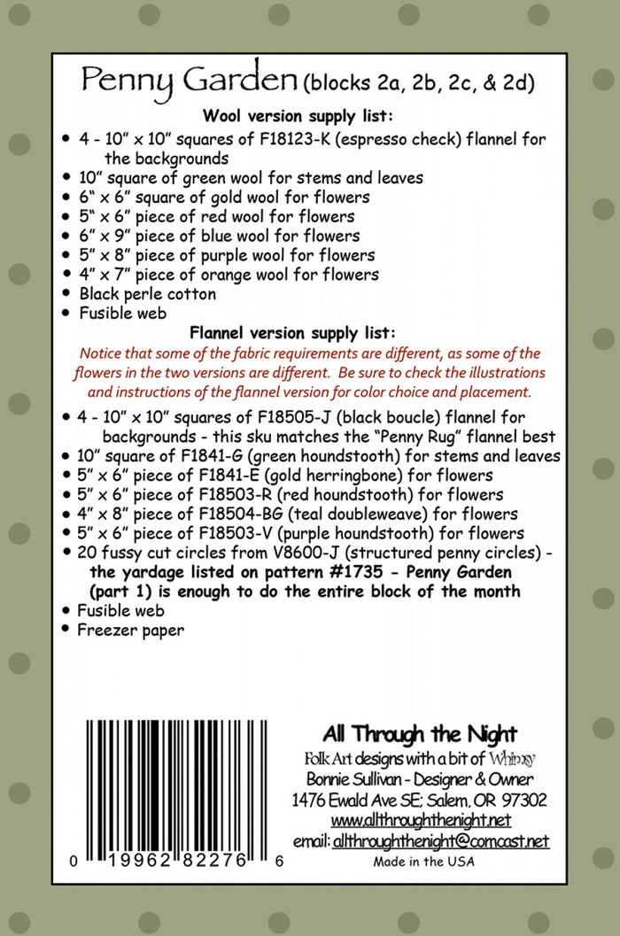 1736 - Penny Garden (part 2)