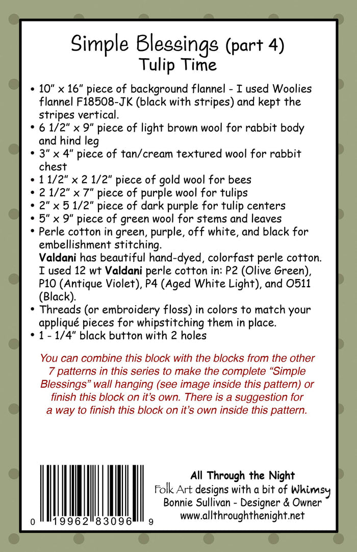 #2034 Simple Blessings "Tulip Time" Part #4