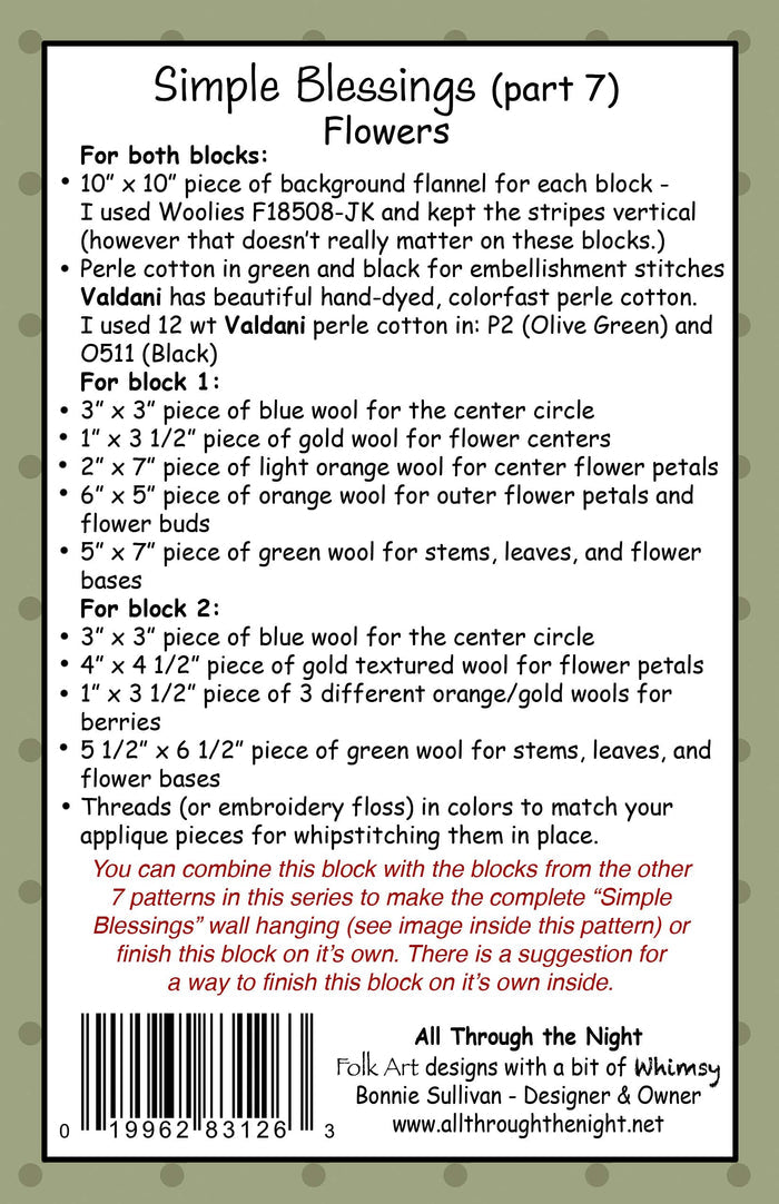 #2037 Simple Blessings "Flowers" Part #7