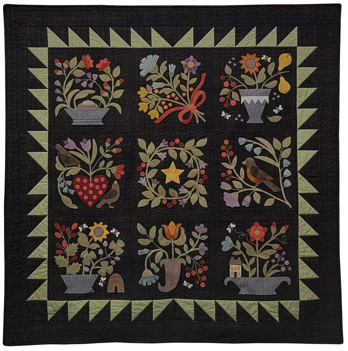 #2204 Folk Art Sampler-Shared Heart