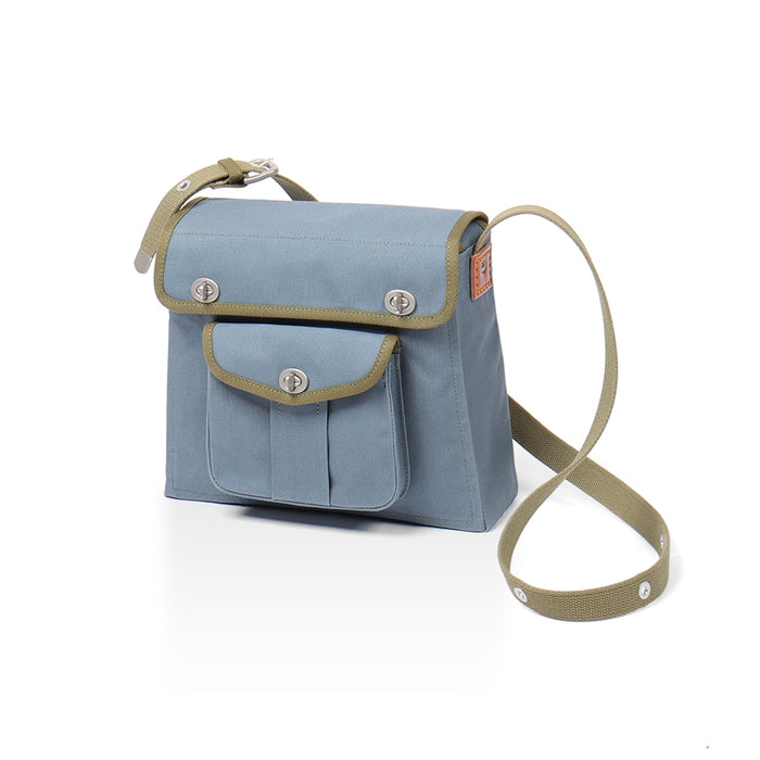 Blue-gray × Olive-green