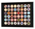 48 Casino Chip / Poker Coin Display Frame  (with Custom Matting Insert) - sfDisplay.com