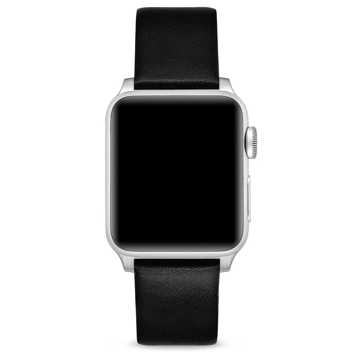 Apple Watch Leather Band - Silver Hardware 41/42mm