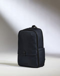 a black backpack on a white background