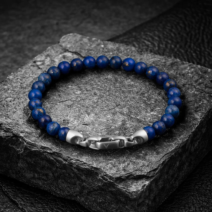 Mens blue birthstone bracelet