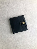 CELINE Blason Folded Wallet Black Vintage ha2kjw