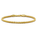 Box Chain Bracelet, 3MM - 14K Gold
