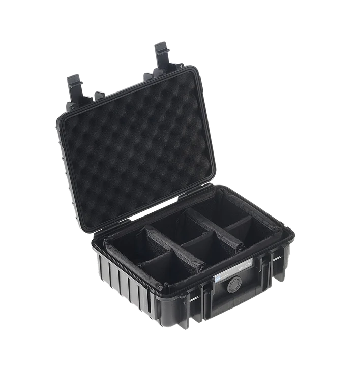 B&W International Type 1000 Outdoor Hard Case with Padded Dividers (Black)