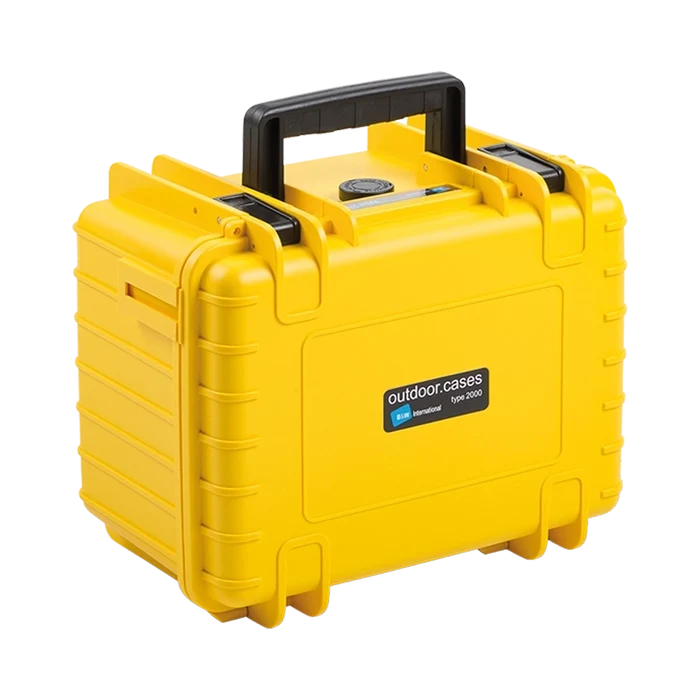B&W International Type 2000 Outdoor Hard Case with Foam Insert (Yellow)