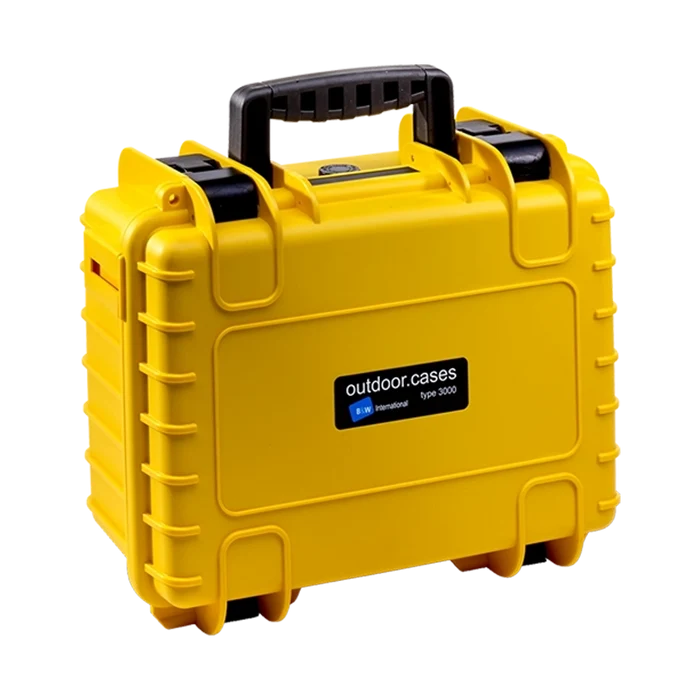 B&W International Type 3000 Outdoor Hard Case with Foam Insert (Yellow)