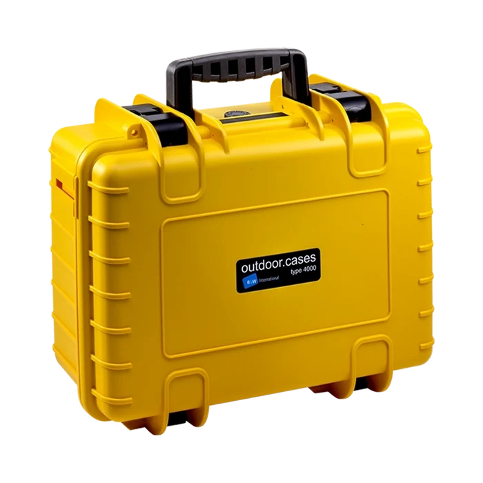 B&W International Type 4000 Outdoor Hard Case with Padded Dividers (Yellow)