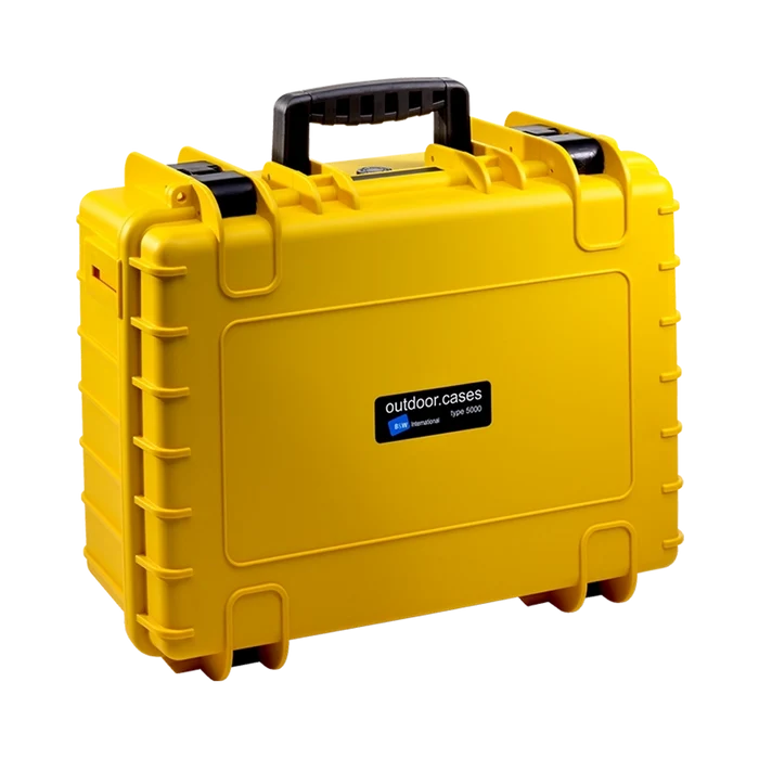 B&W International Type 5000 Outdoor Hard Case with Padded Dividers (Yellow)
