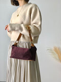 CELINE C Macadam Suede Leather Handag Hobobag Shoulder bag Brown Old Celine Vintage jhw4et