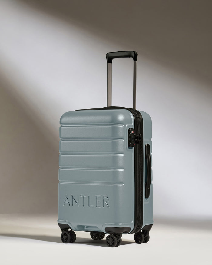 a suitcase with wheels and handle