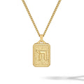 Gold Chai pendant for men