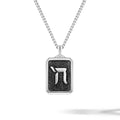 Silver Chai Pendant for Men.