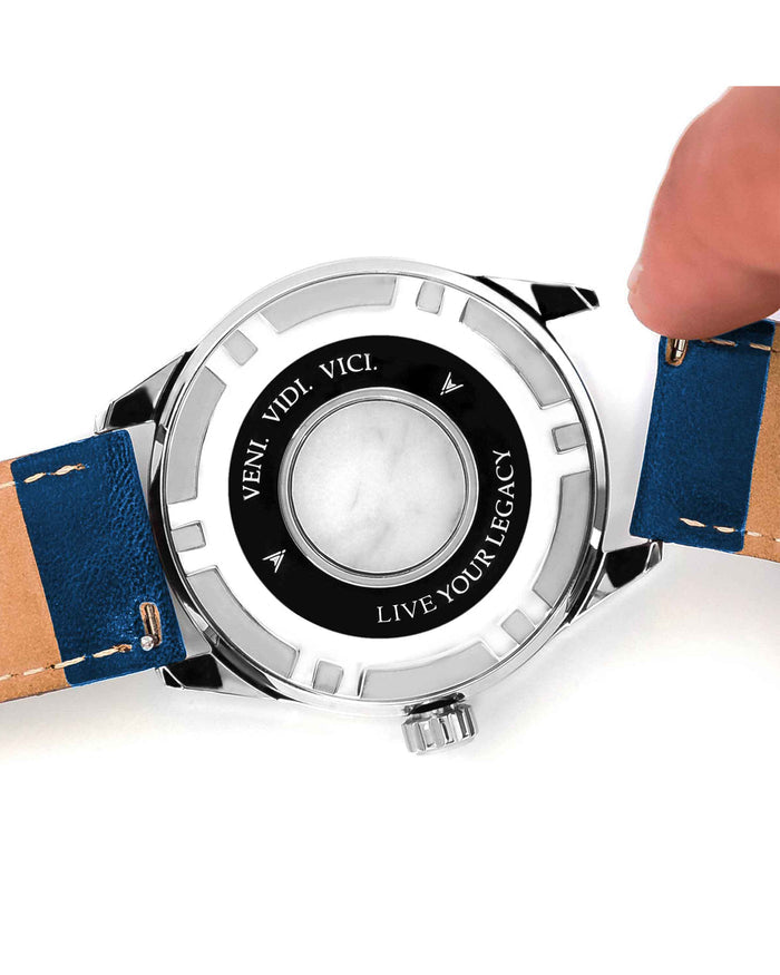 Quick Release Interchangeable Leather Watch Band Strap