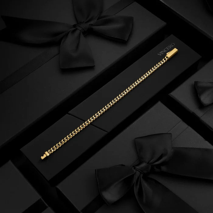 Cuban Chain Bracelet, 5MM - 14K Gold