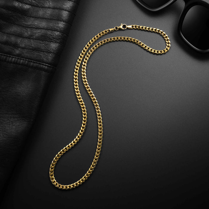 Cuban Chain Set, 5MM - Gold Set