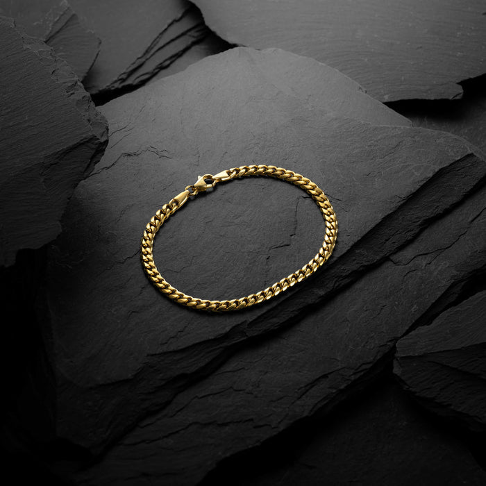 Cuban Chain Set, 5MM - Gold Set