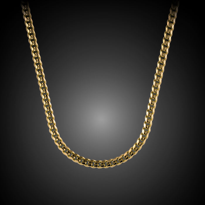 5mm cuban mens chain necklace