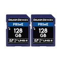 Delkin Devices 128GB Prime UHS-II SDXC (280MB/s) Memory Card (Twin Pack)