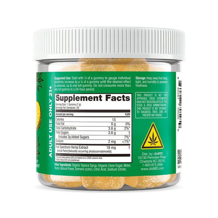 Delta 9 THC Max Dose Nano Gummies - cbdMD