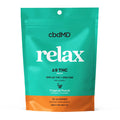 Relax Delta 9 THC gummies, tropical punch flavor, 30 count, teal and orange pouch