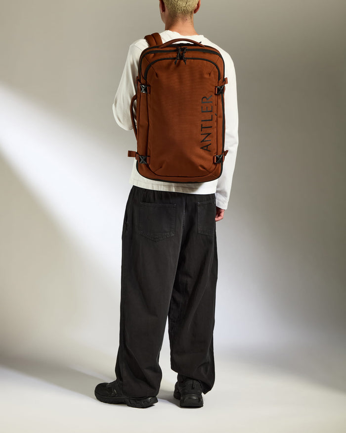 a person wearing a backpack