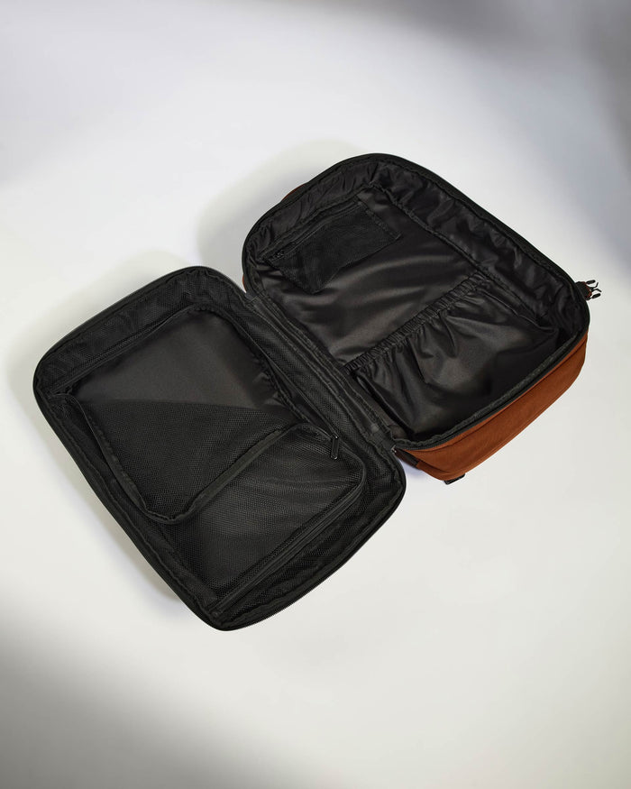 a black and brown pouch