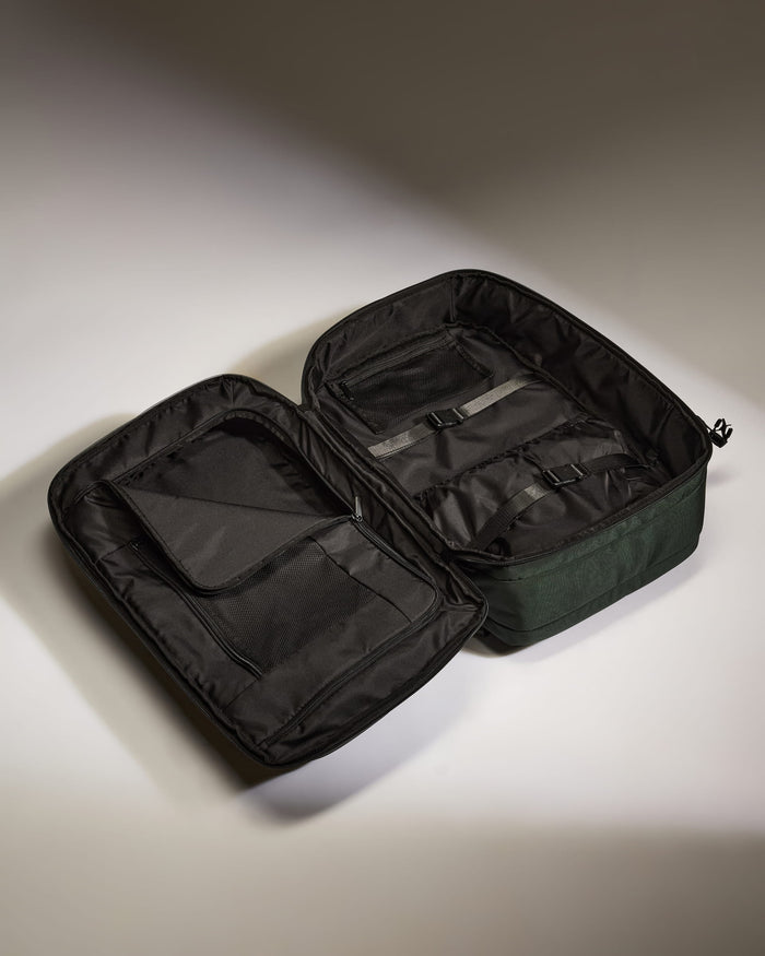 a black bag with a zipper