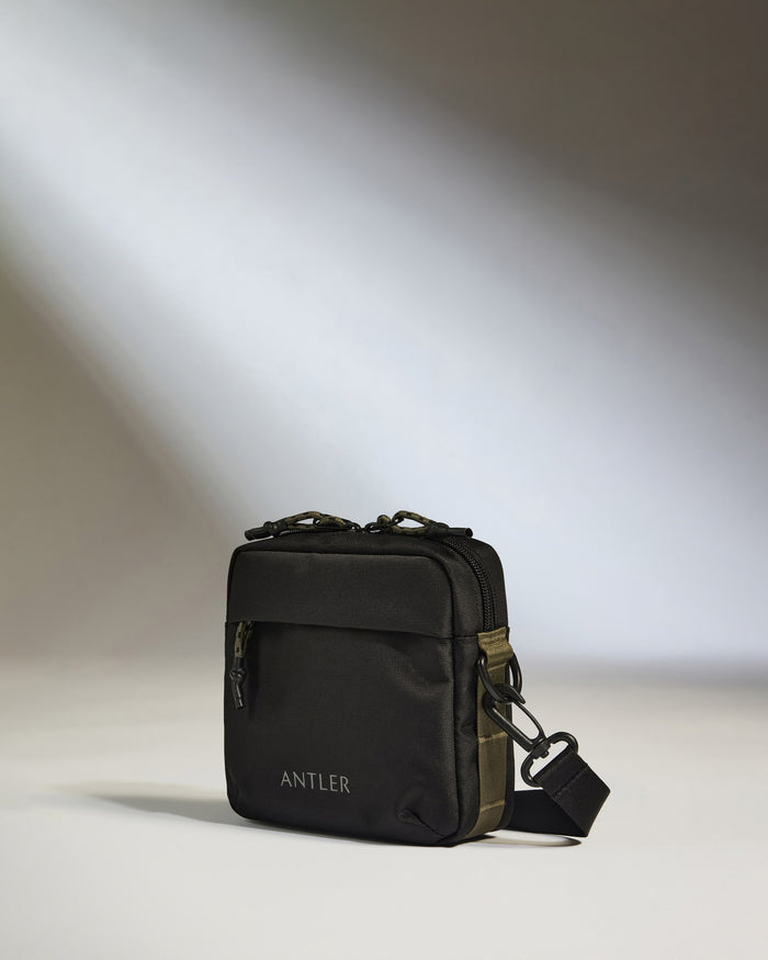 a black bag with a strap