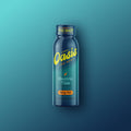 cbdMD Electric Tide 10mg THC shot in a blue bottle against a teal gradient background.