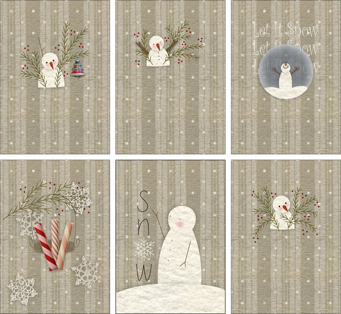 F1715 - Snow Days Bowl Fillers Preprinted Fabric