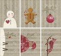 F1716 - Christmas Bowl Fillers Preprinted Fabric