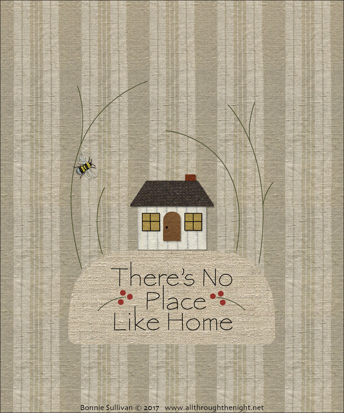 F1718 - There's No Place Like Home Preprinted Fabric