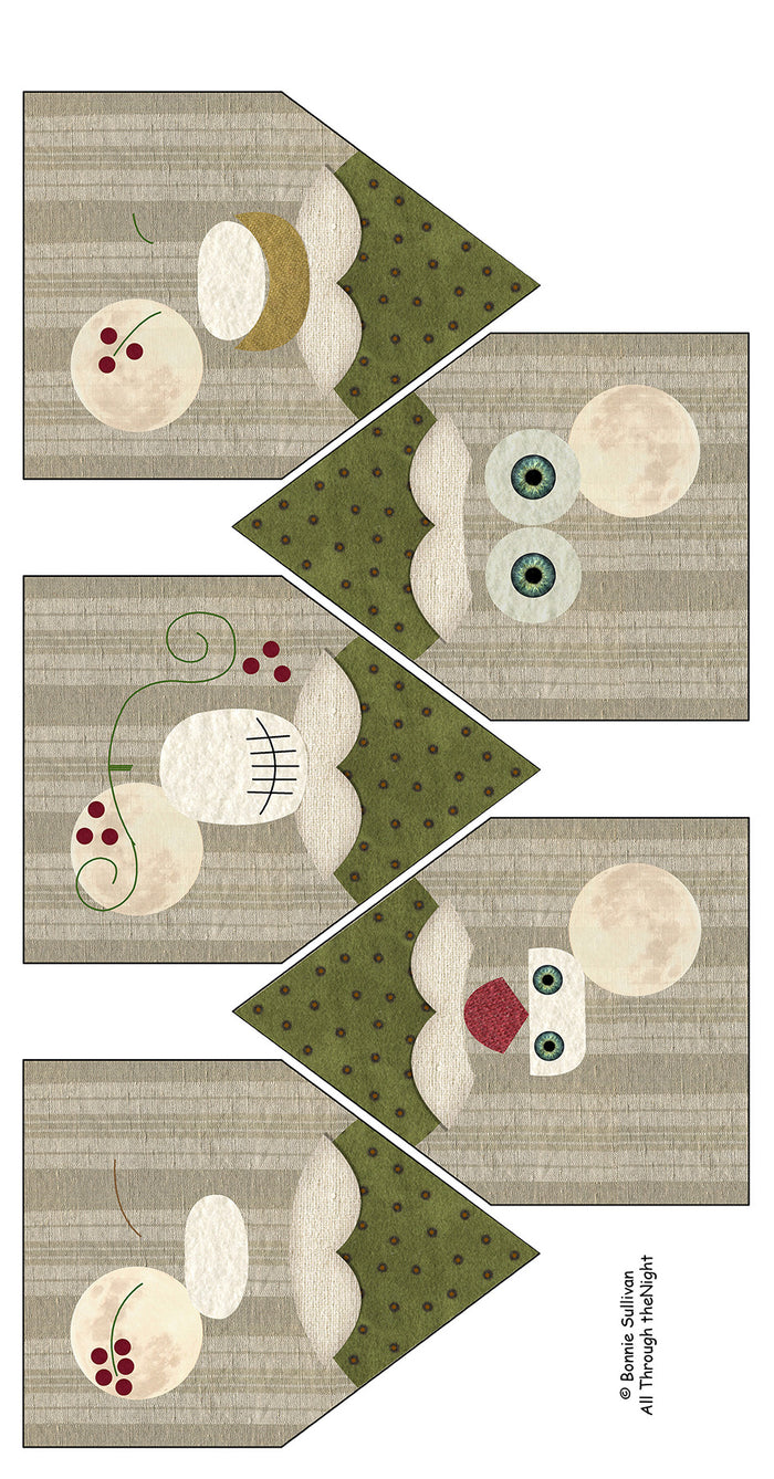 F1803 - Happy Halloween Banner Preprinted Fabric