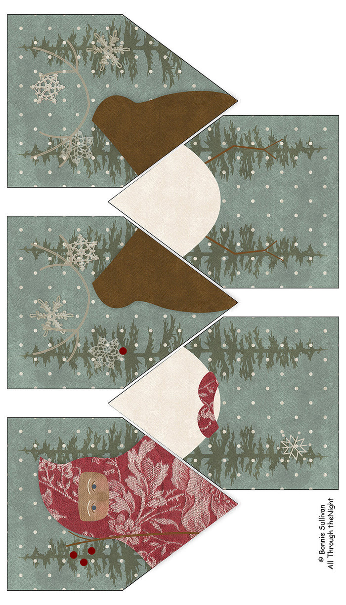 F1909 - Christmas Cheer Banner Preprinted Fabric