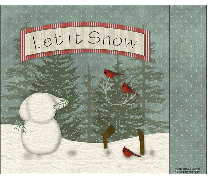 F1912 - Let It Snow! Preprinted Fabric