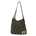FENDI Logo Zucca Jacquard Totebag Shoulderbag Brown Old Vintage jk6hem