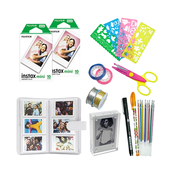 Fujifilm Instax Mini 12 Festive Kit (Clay White)