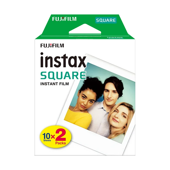 Fujifilm Instax Square Instant Film - Plain White (20 Shots)