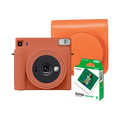 Fujifilm Instax Square SQ1 Instant Film Camera with Instax Square Instant Film and Case (Terracotta Orange)