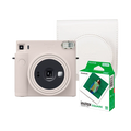 Fujifilm Instax Square SQ1 Instant Film Camera with Instax Square Instant Film and Case (Chalk White)