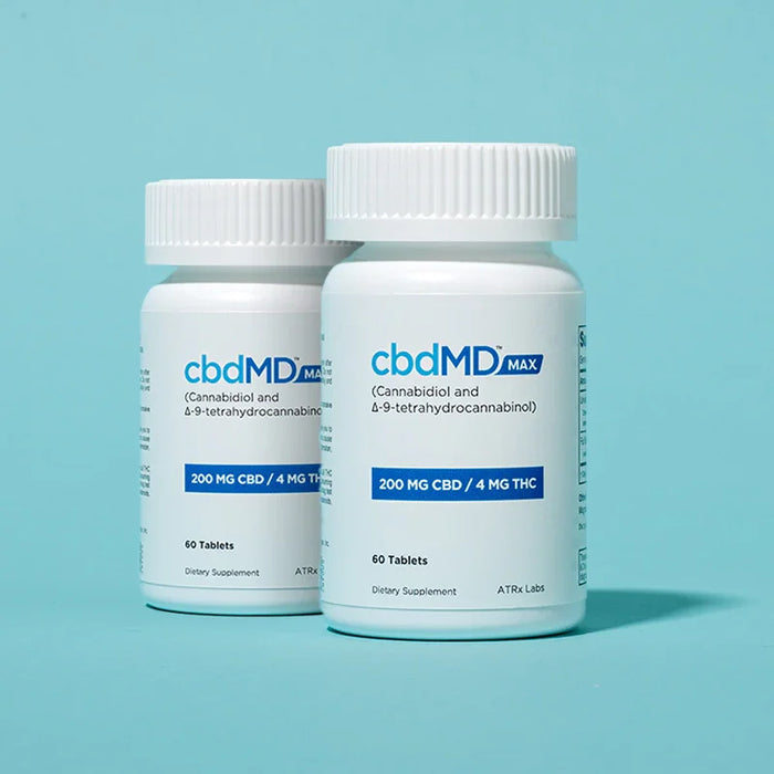 Full Spectrum CBD MAX Pain Tablets 60 Count 2-Pack - cbdMD
